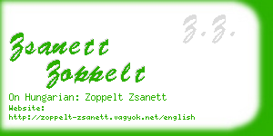 zsanett zoppelt business card